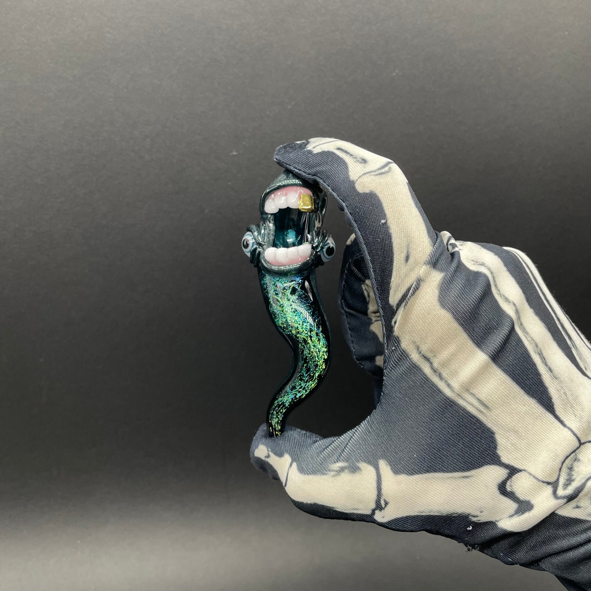 Hand-blown Dichroic tentacle pendant - Leviathan Glass original