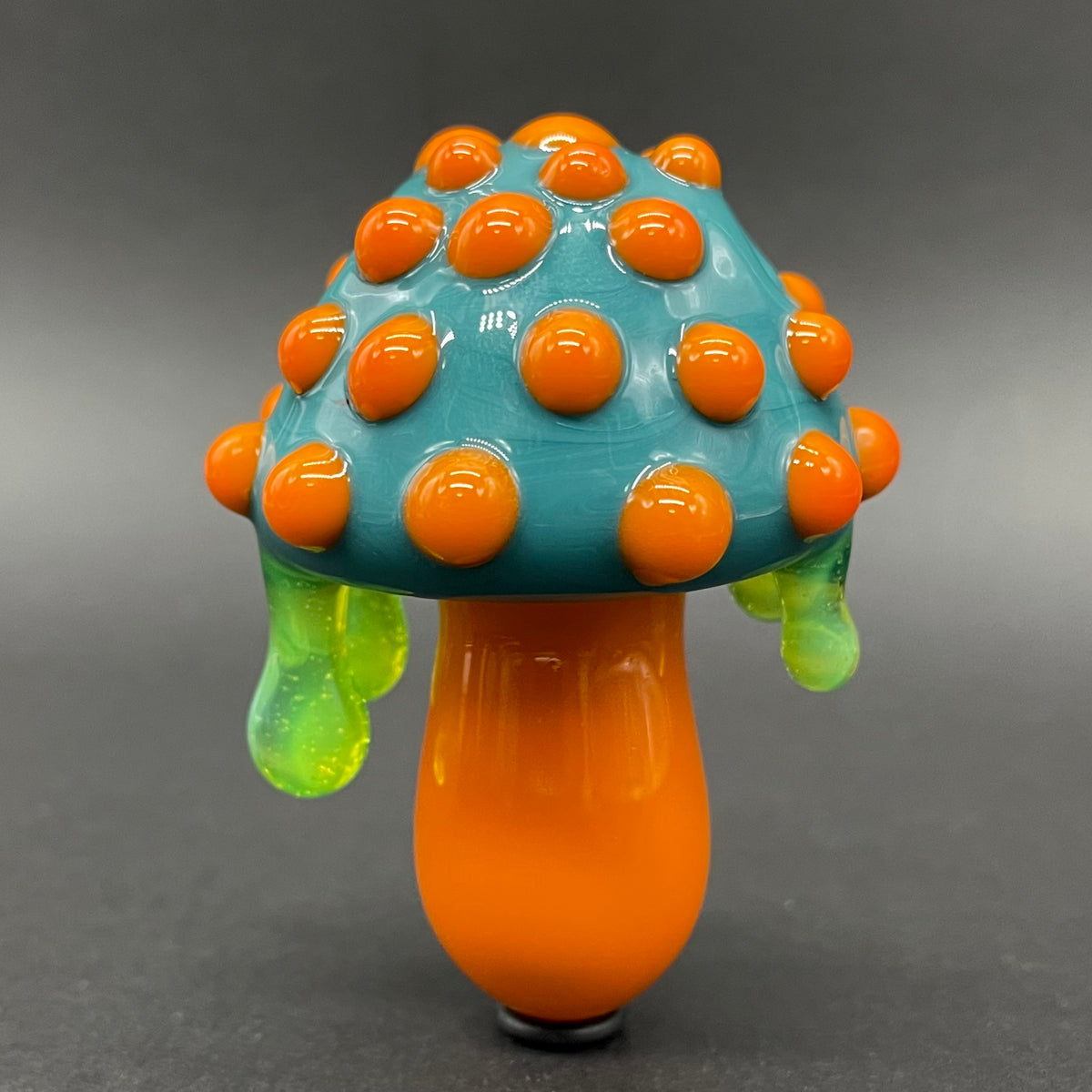 Artisan glass About last night glass mushroom pendant - detailed craftsmanship