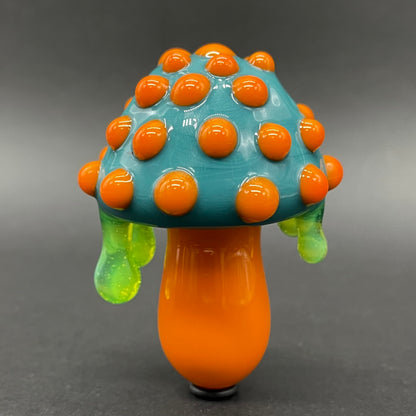 Artisan glass About last night glass mushroom pendant - detailed craftsmanship