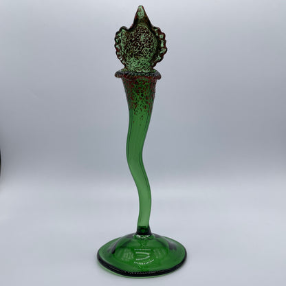 Hand-blown Pitcher plant sculpture - Leviathan Glass original