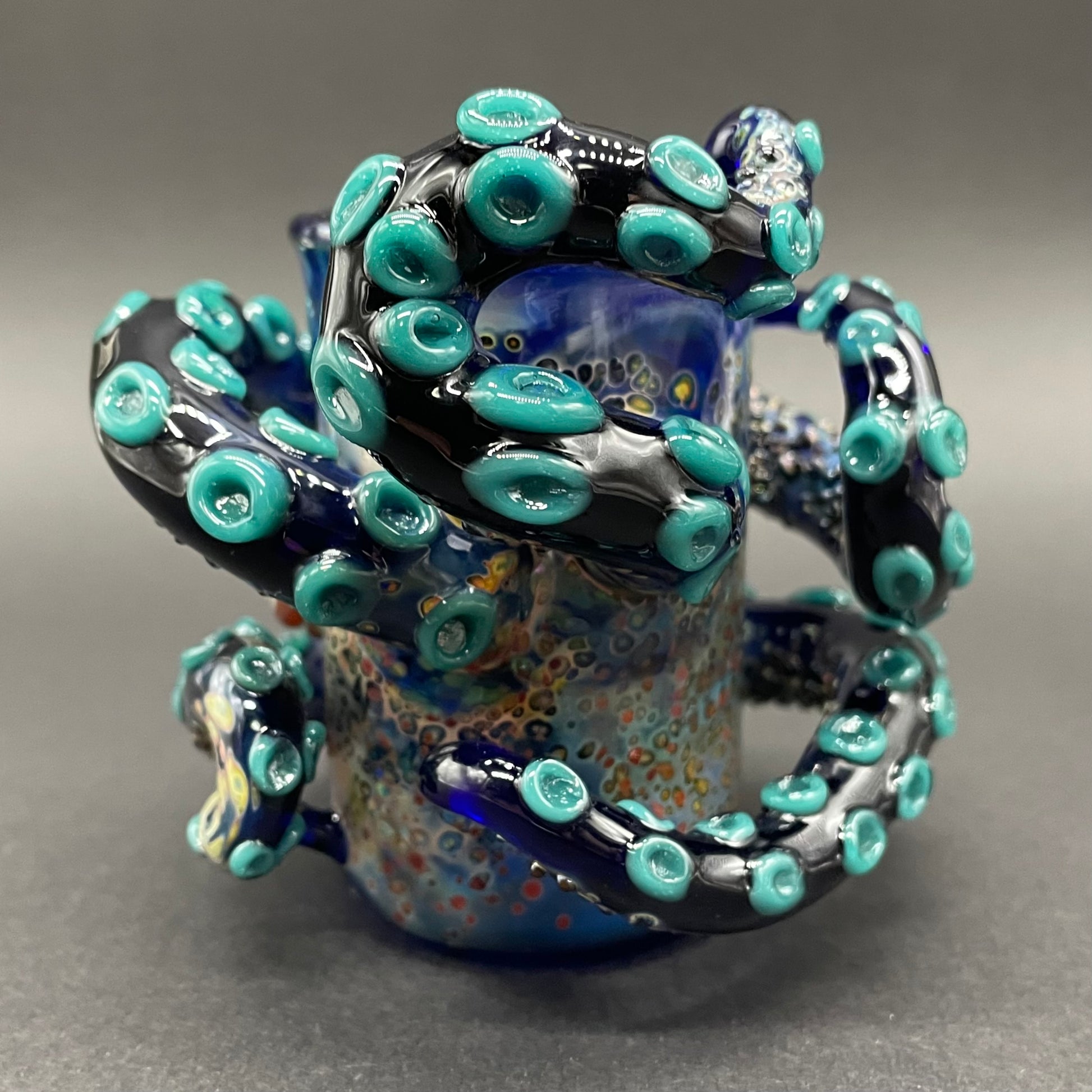 Premium Leviathan wrapped tentacle shot glass - collectible glass art