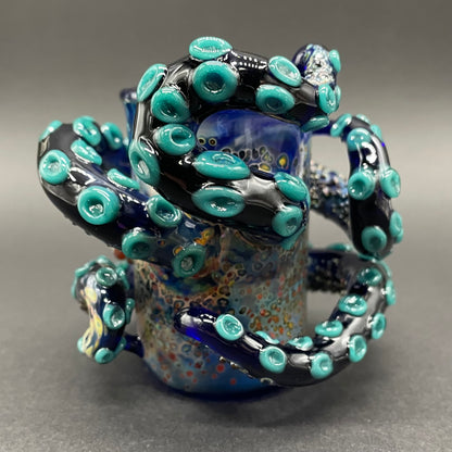 Premium Leviathan wrapped tentacle shot glass - collectible glass art