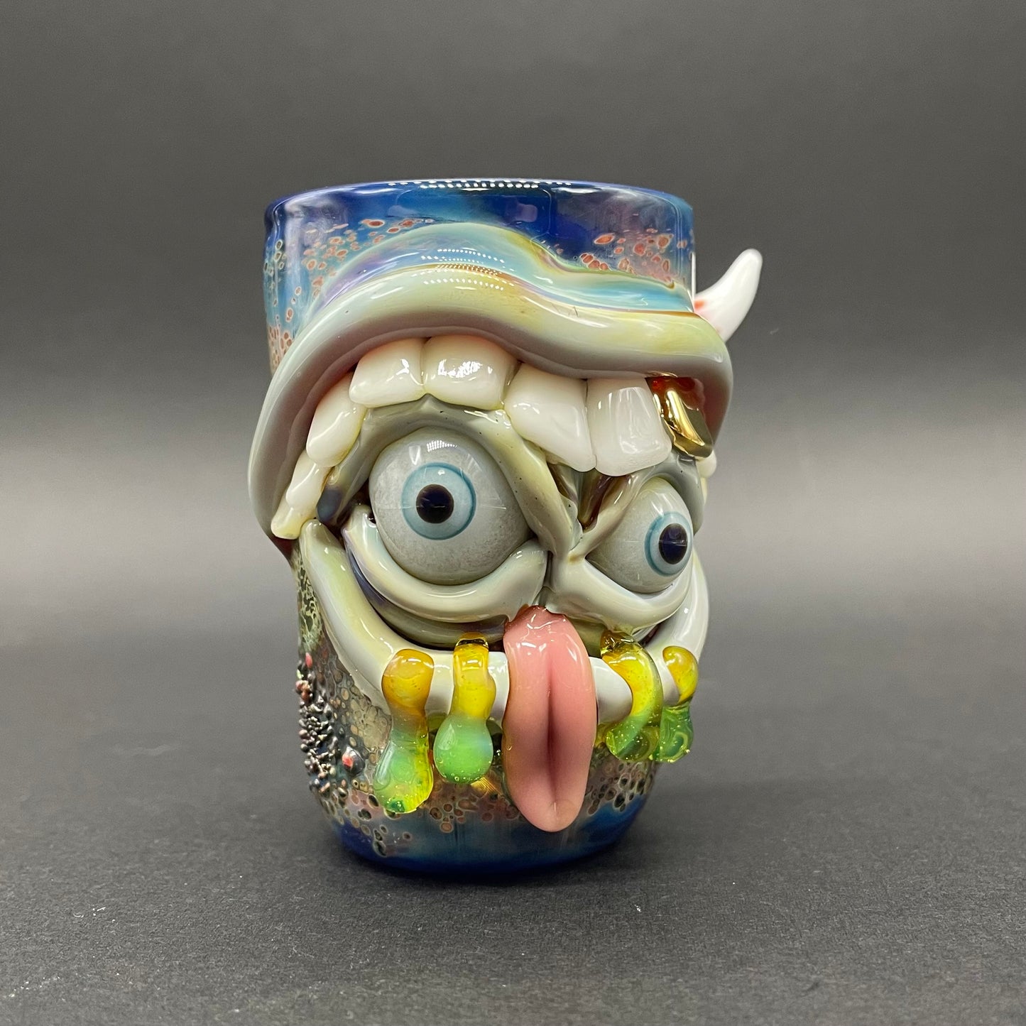 Hungry eyes monster shot glass