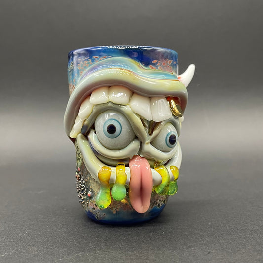Hungry eyes monster shot glass
