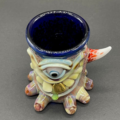 Twinkle toes shot glass detail view - premium glass art