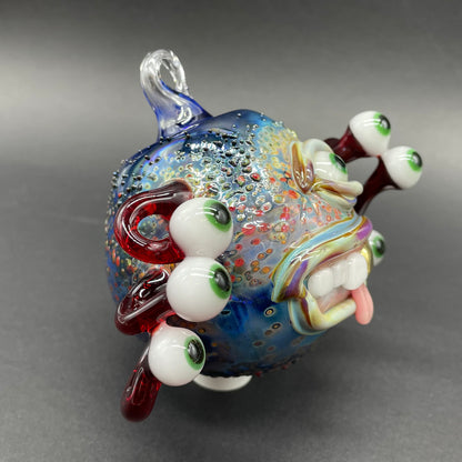 Eye stalk monster ornament craftsmanship - artisan glass work