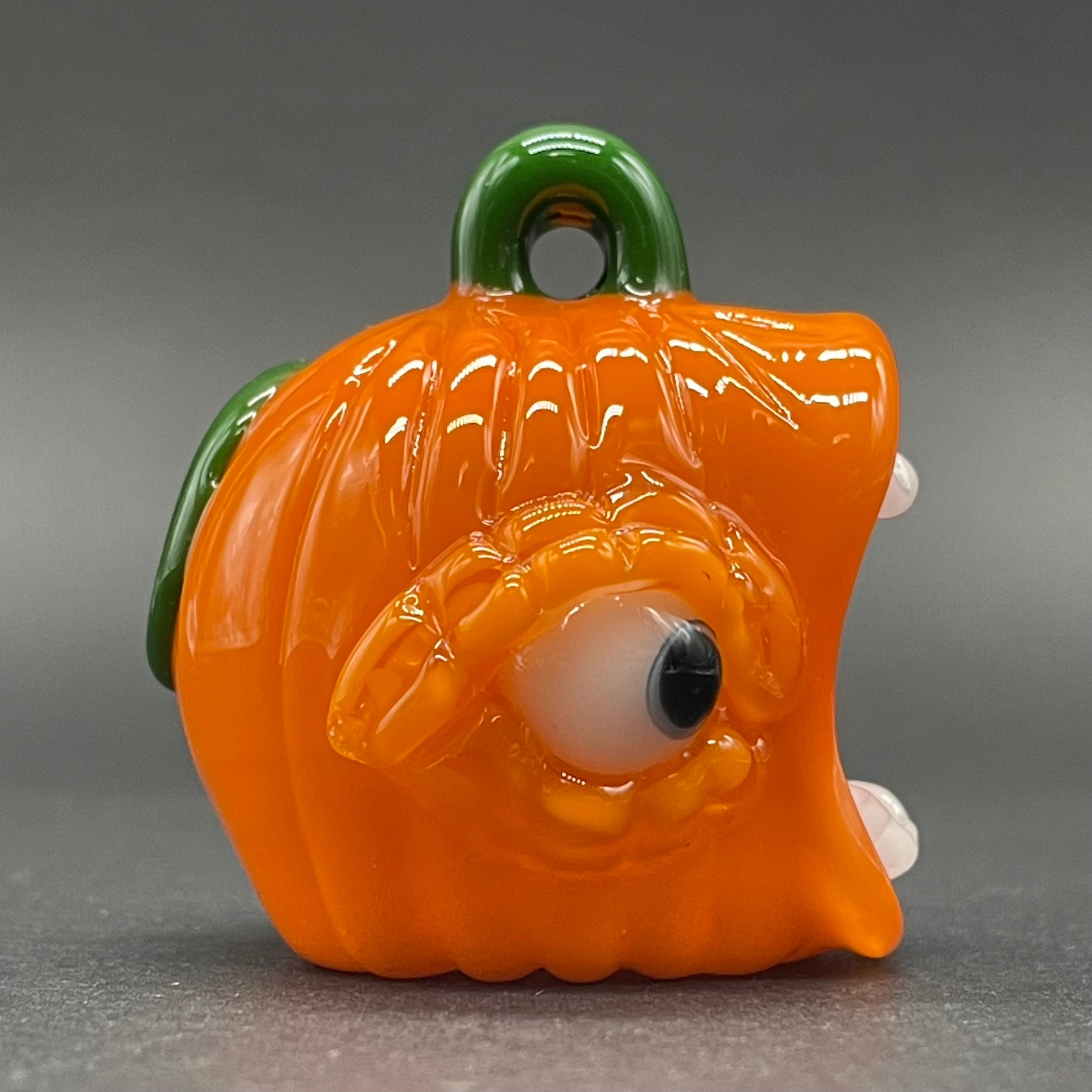 Leviathan Glass screaming jack-o’-lantern - hand-blown art