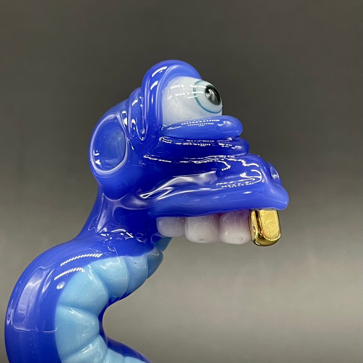 Cyclopsasarus glass pendant hand blown glass art - Leviathan Glass