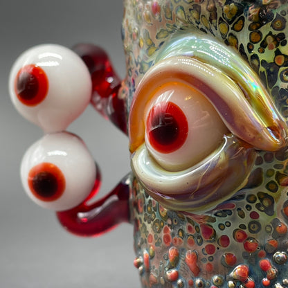 Premium Eyestalker shot glass - collectible glass art
