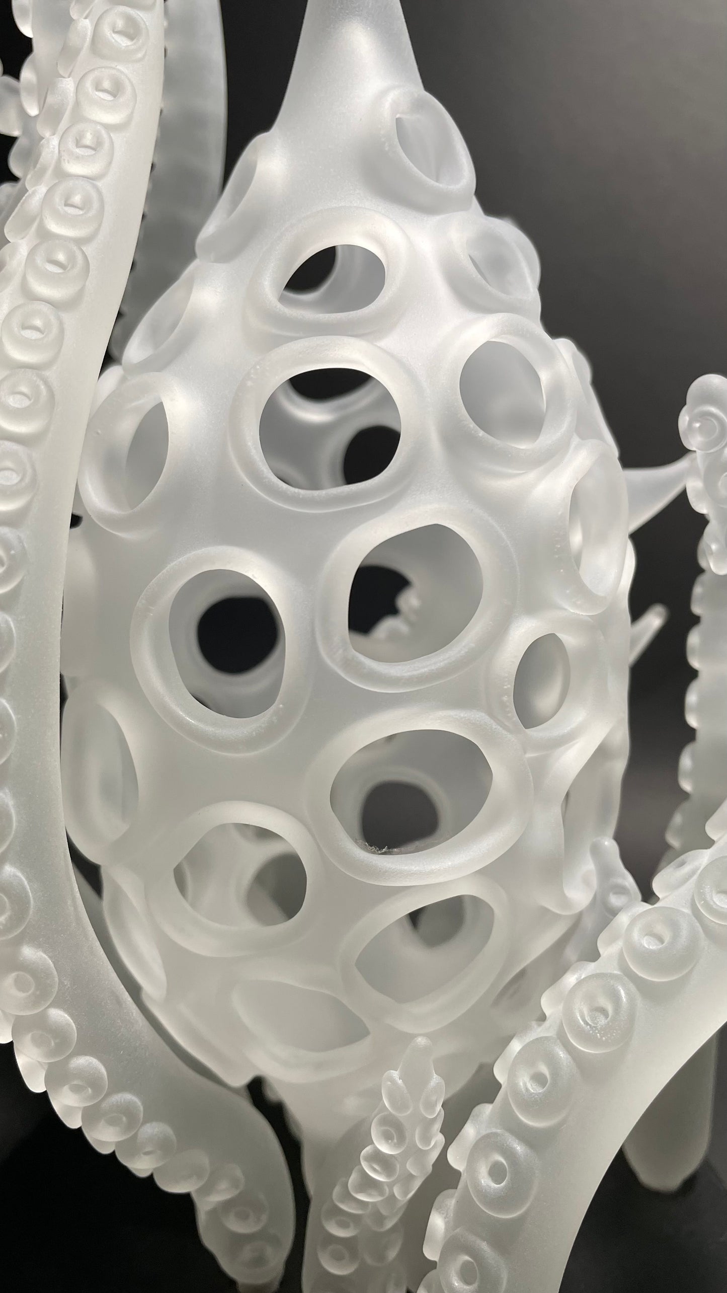 Hand-blown Amoeba Bell Dome 1 - Leviathan Glass original