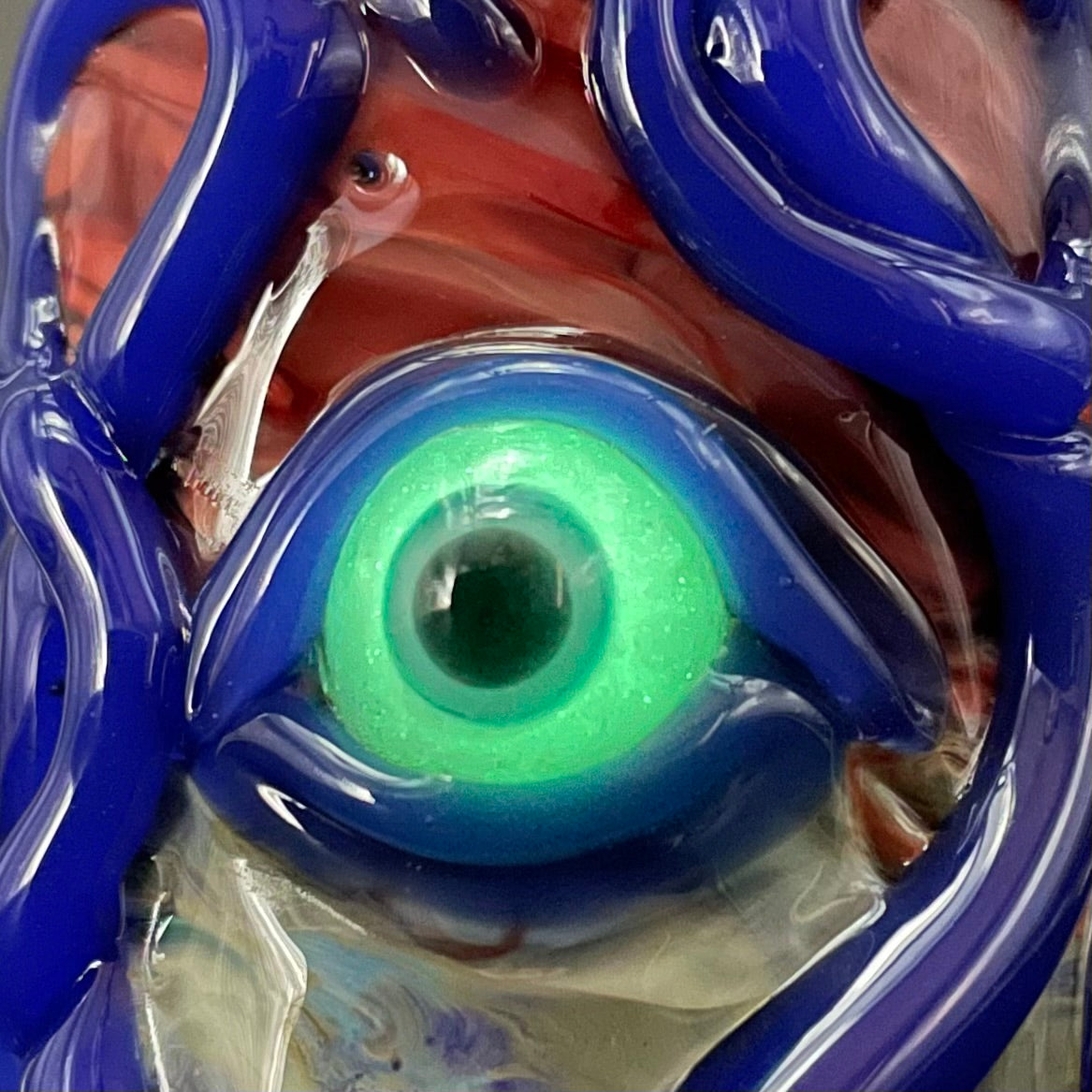 Hand-blown kraken glass cup - Leviathan Glass original