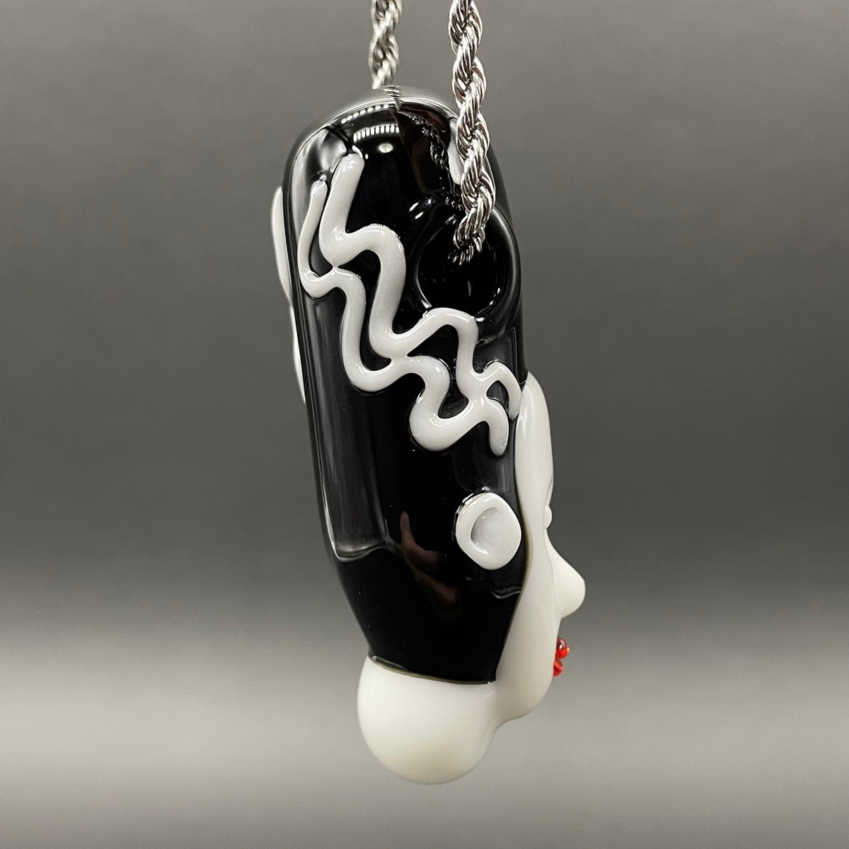 Bride of Frankenstein glass pendant