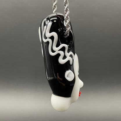 Bride of Frankenstein glass pendant