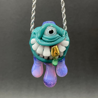 Dripping with sarcasm glass pendant