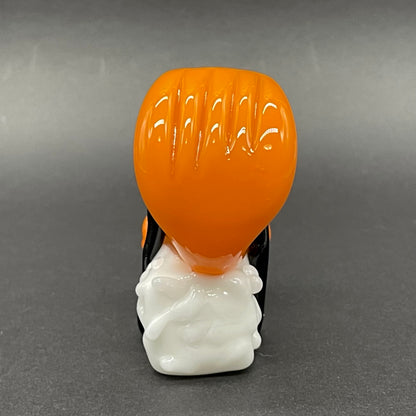 Mutant three eyed fish sushi glass pendant