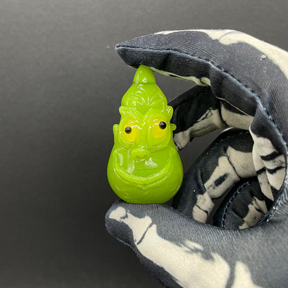 The grinch glass pendant