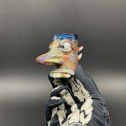 Hand-blown Shnoz shot glass - Leviathan Glass original