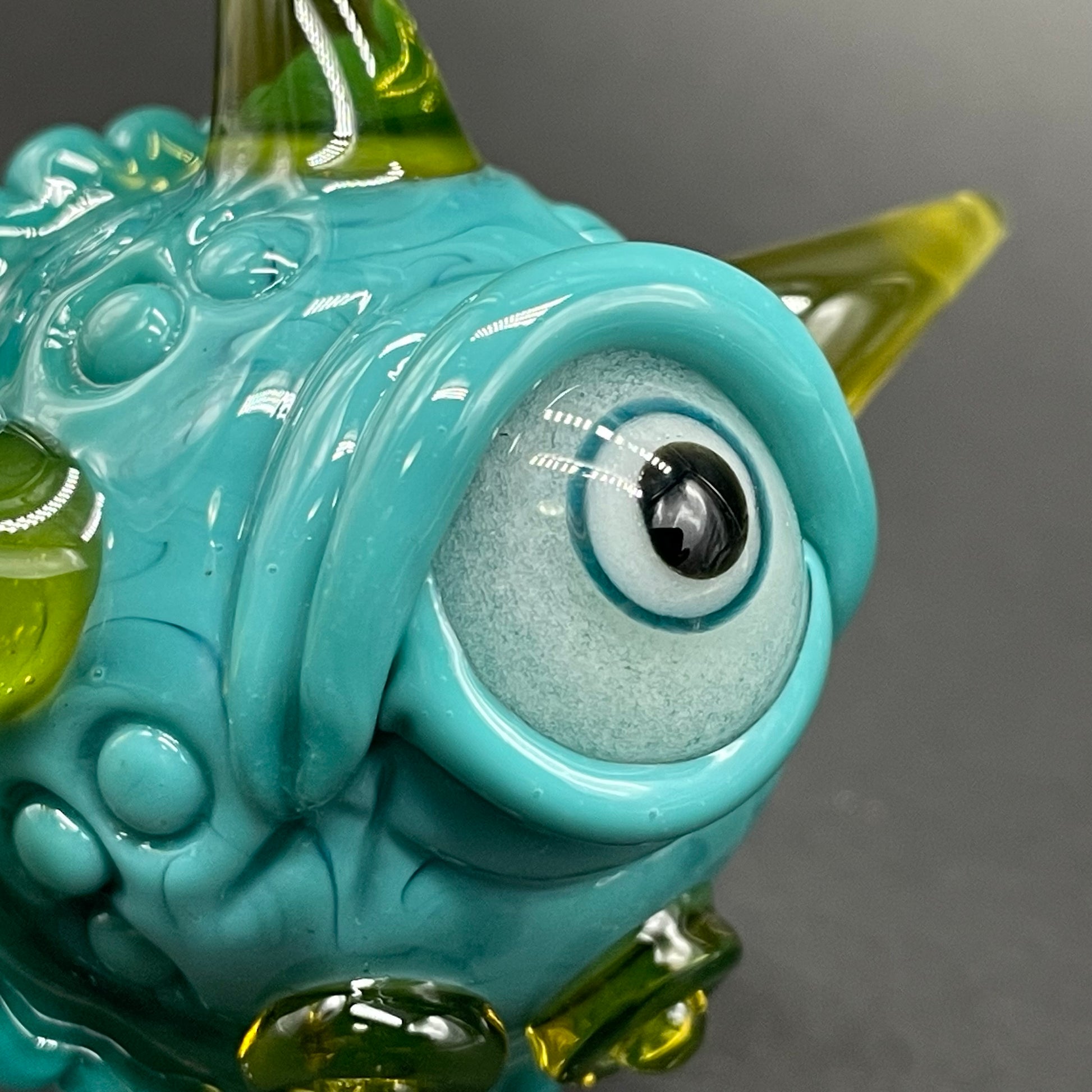 Dicroic Cyclops marble craftsmanship - artisan glass work