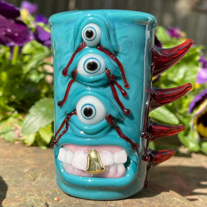 Hand-blown I’m not crying! Are you crying?  Shot Glass - Leviathan Glass original