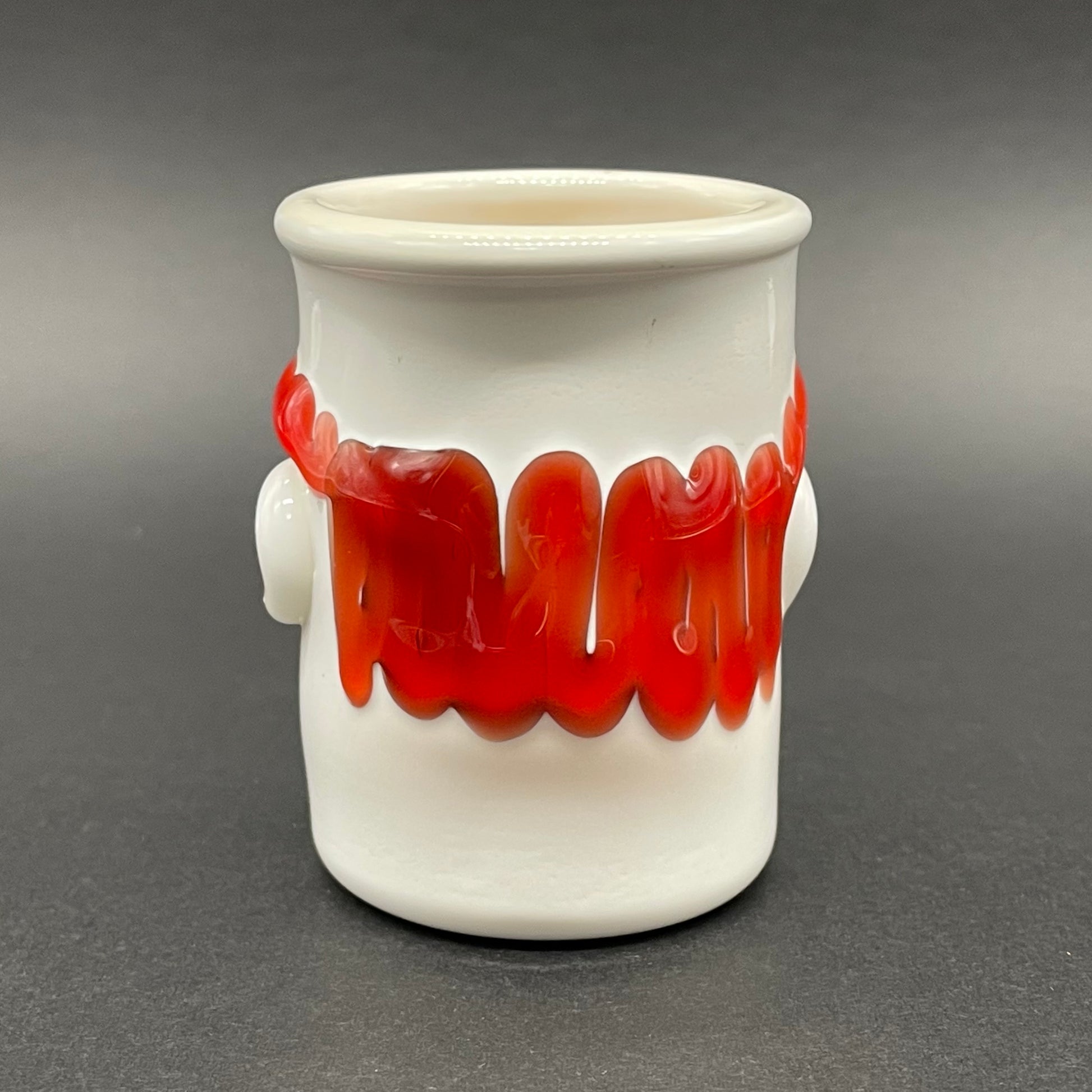 Hand-blown Nightmare fuel Evil clown shot glass - Leviathan Glass original
