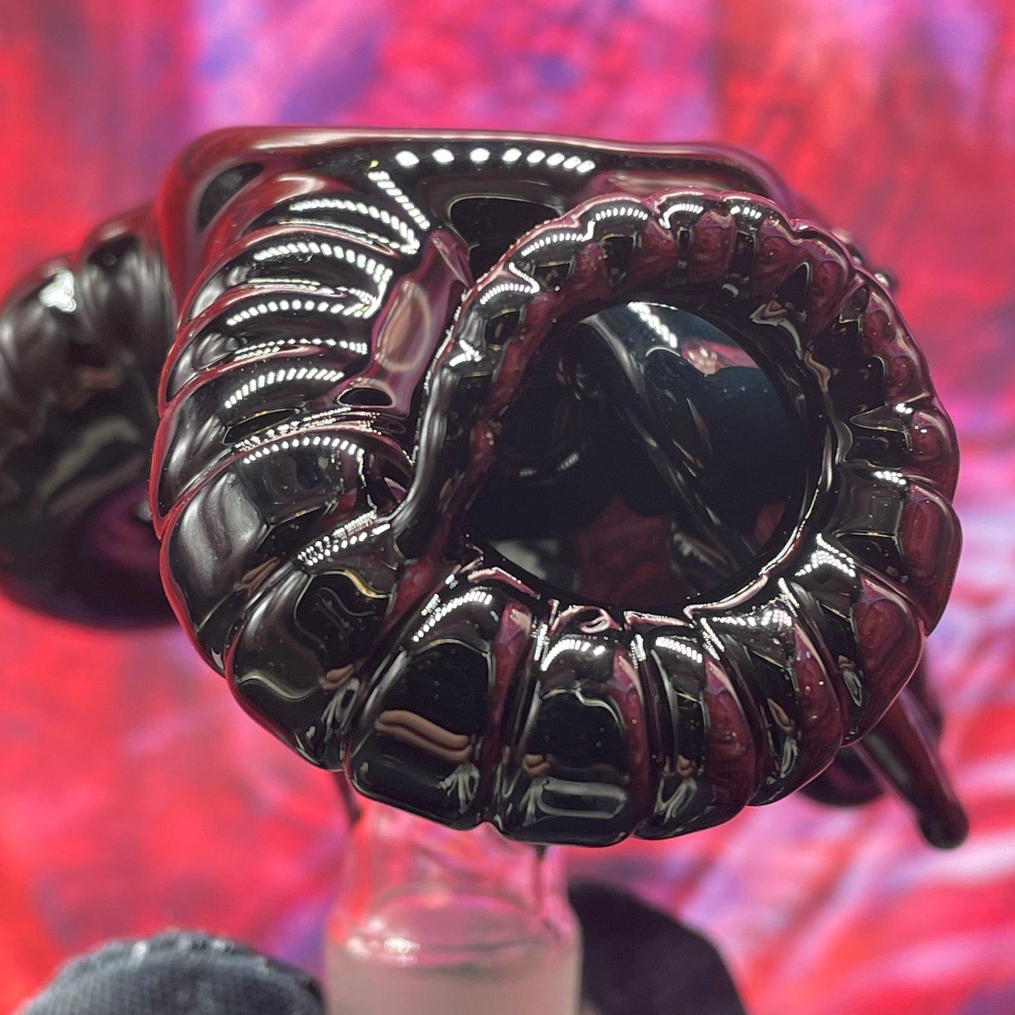 14mm black Philip slide craftsmanship - artisan glass work