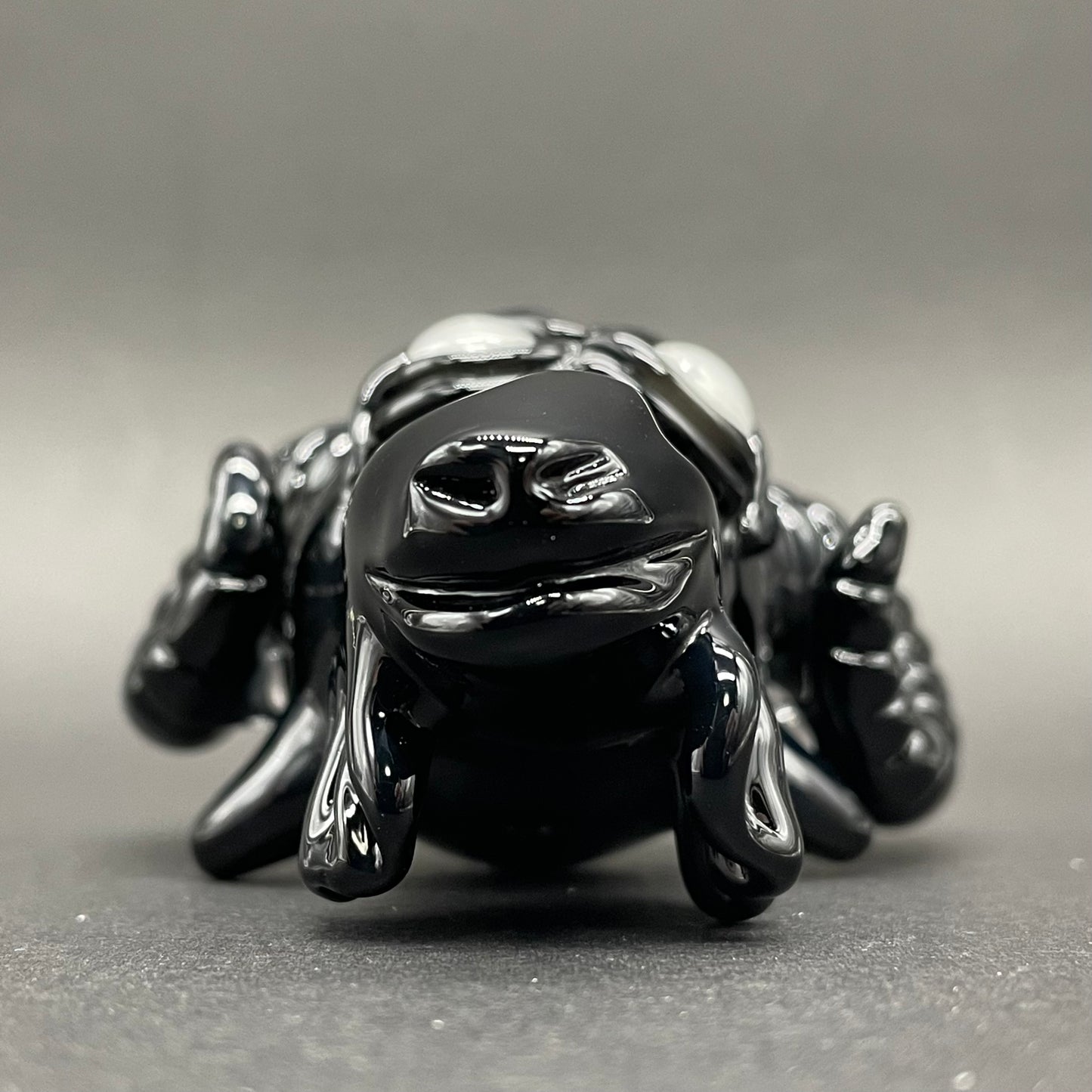 Premium Black Philip pendant - collectible glass art
