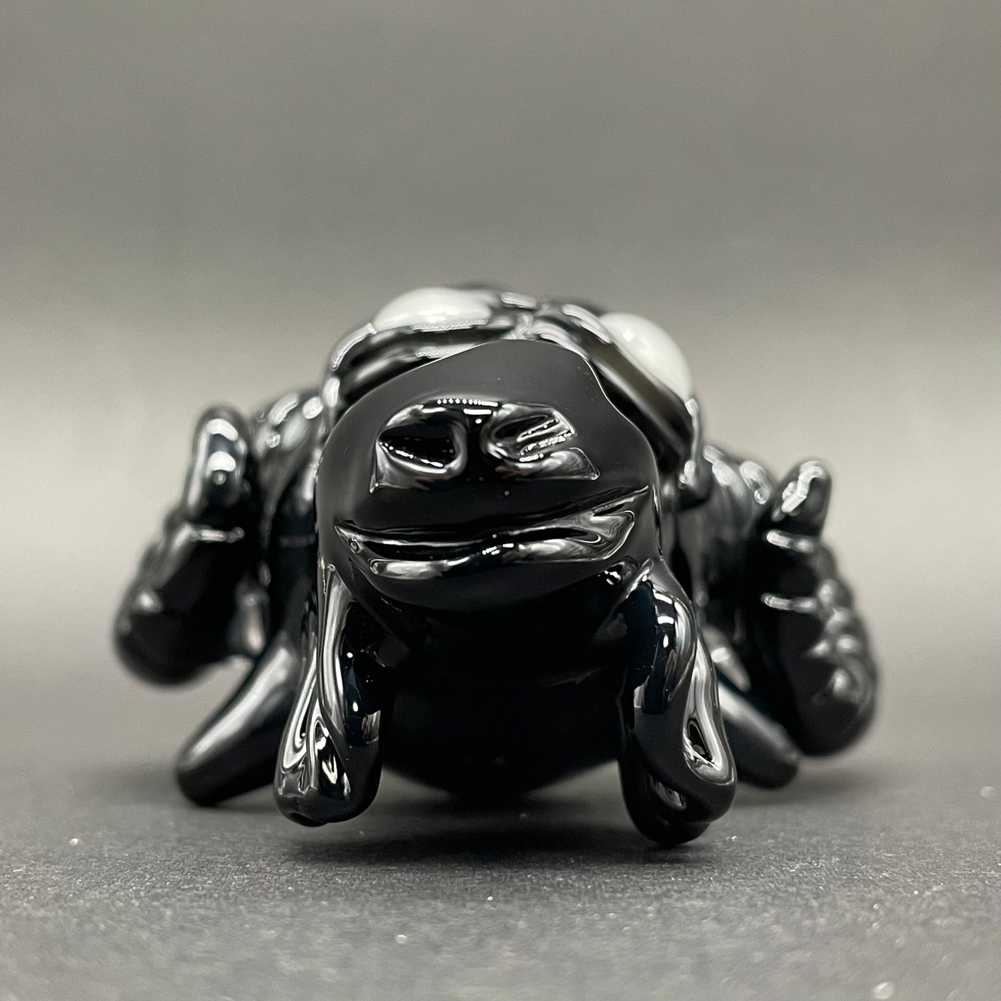 Premium Black Philip pendant - collectible glass art