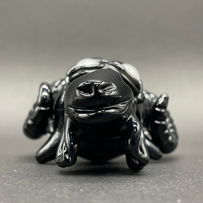 Premium Black Philip pendant - collectible glass art