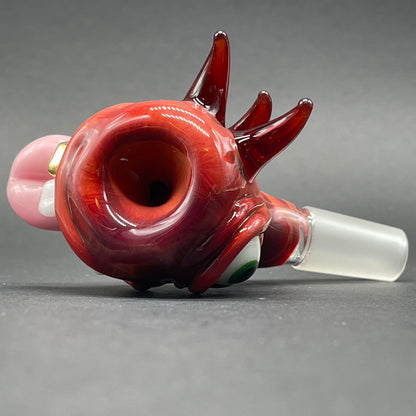 Hand-blown 14mm 45° single hole slide - Leviathan Glass original