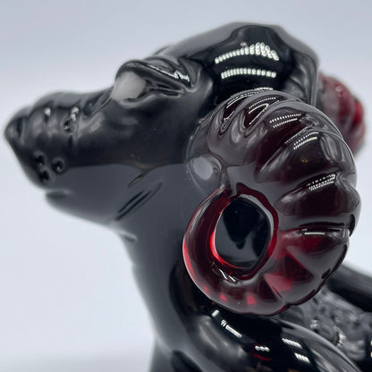 Artisan glass Demon dog Sherlock - detailed craftsmanship