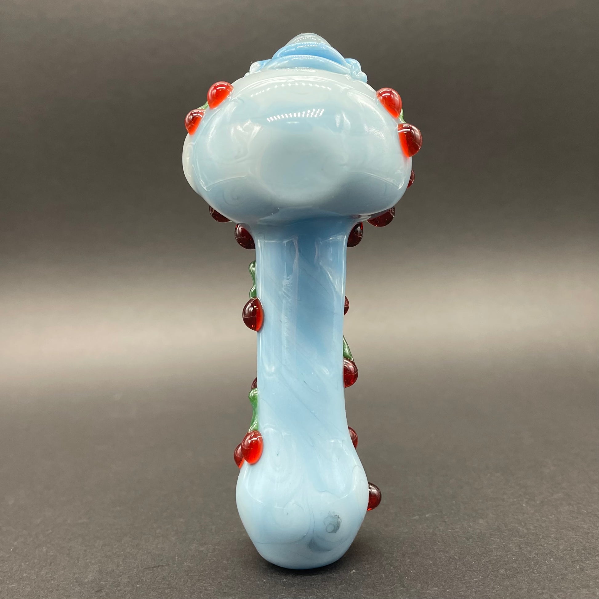 Hand-blown Cherry bomb spoon - Leviathan Glass original