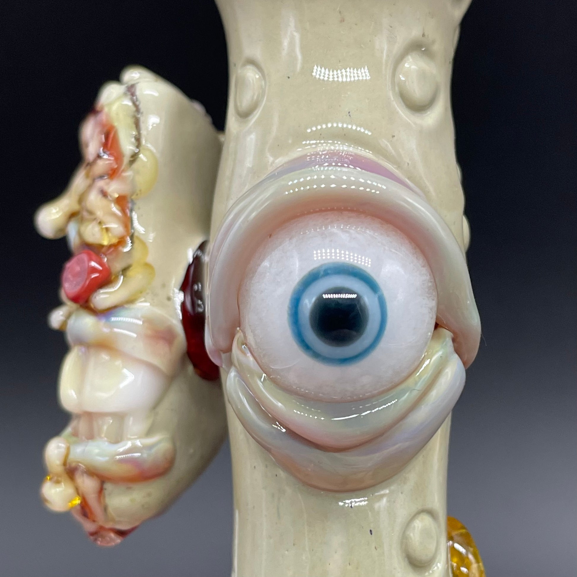 Hand-blown Pizza Is for Lovers – Matching Chillum Set - Leviathan Glass original