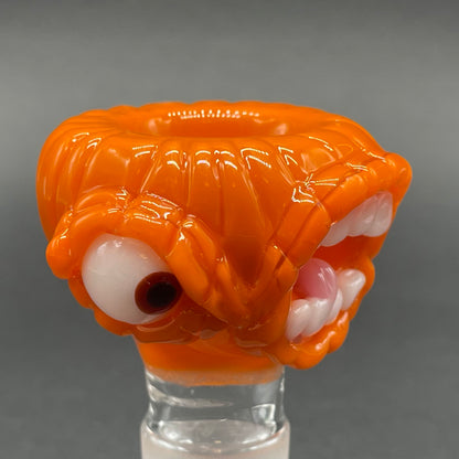Premium 18mm Witchy pumpkin slide - collectible glass art