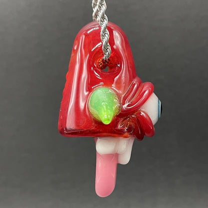 Premium Licky McOneEye glass pendant - collectible glass art