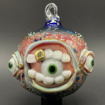 Lemmy kilmister ornament detail view - premium glass art