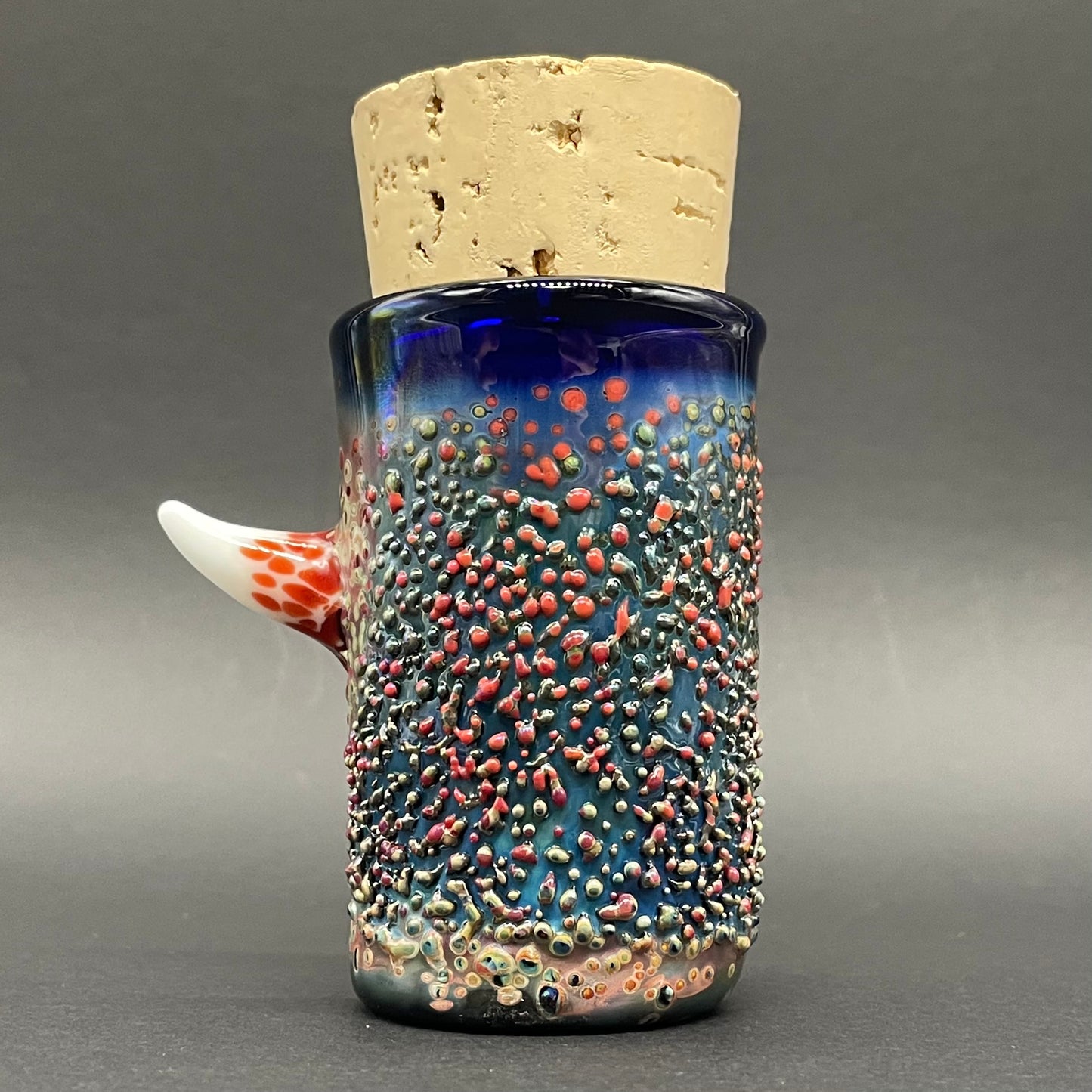Hand-blown Cyclops cork jar - Leviathan Glass original