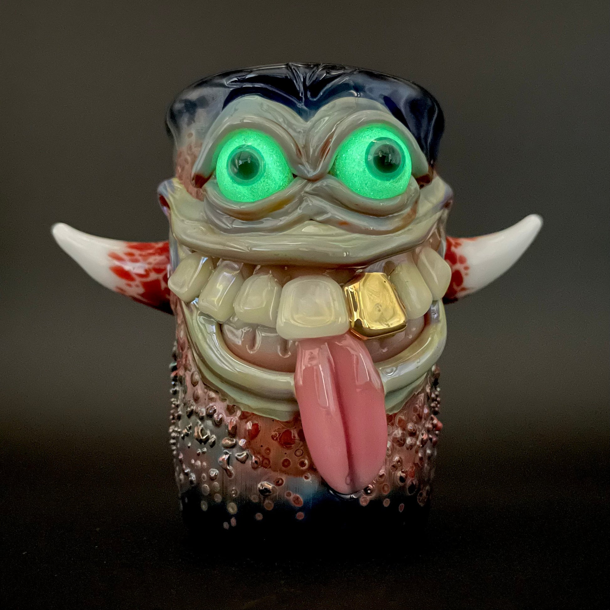 Irate pirate shot glass glass art - premium handcrafted piece