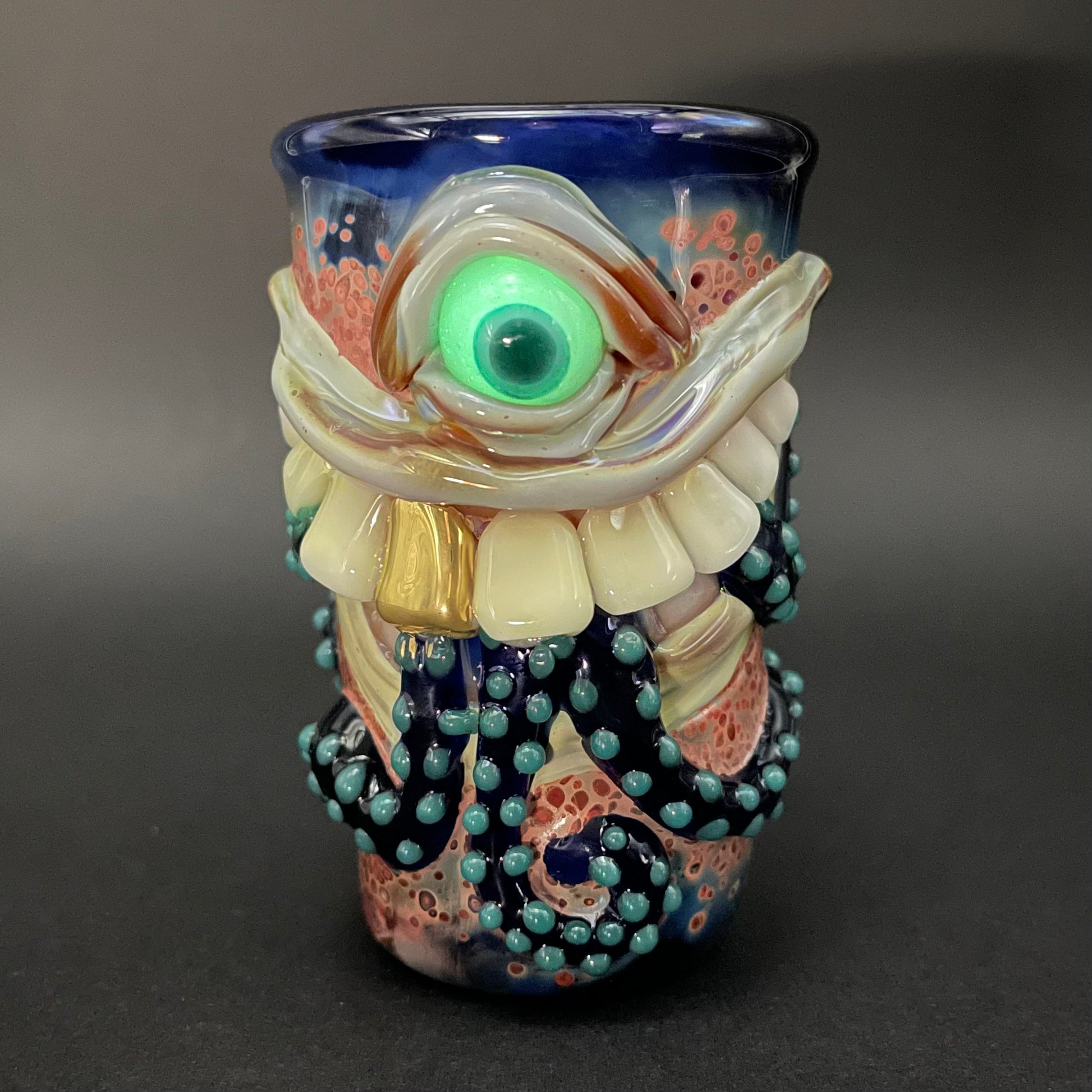 Hand-blown Sushi breath shot glass - Leviathan Glass original