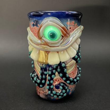 Hand-blown Sushi breath shot glass - Leviathan Glass original