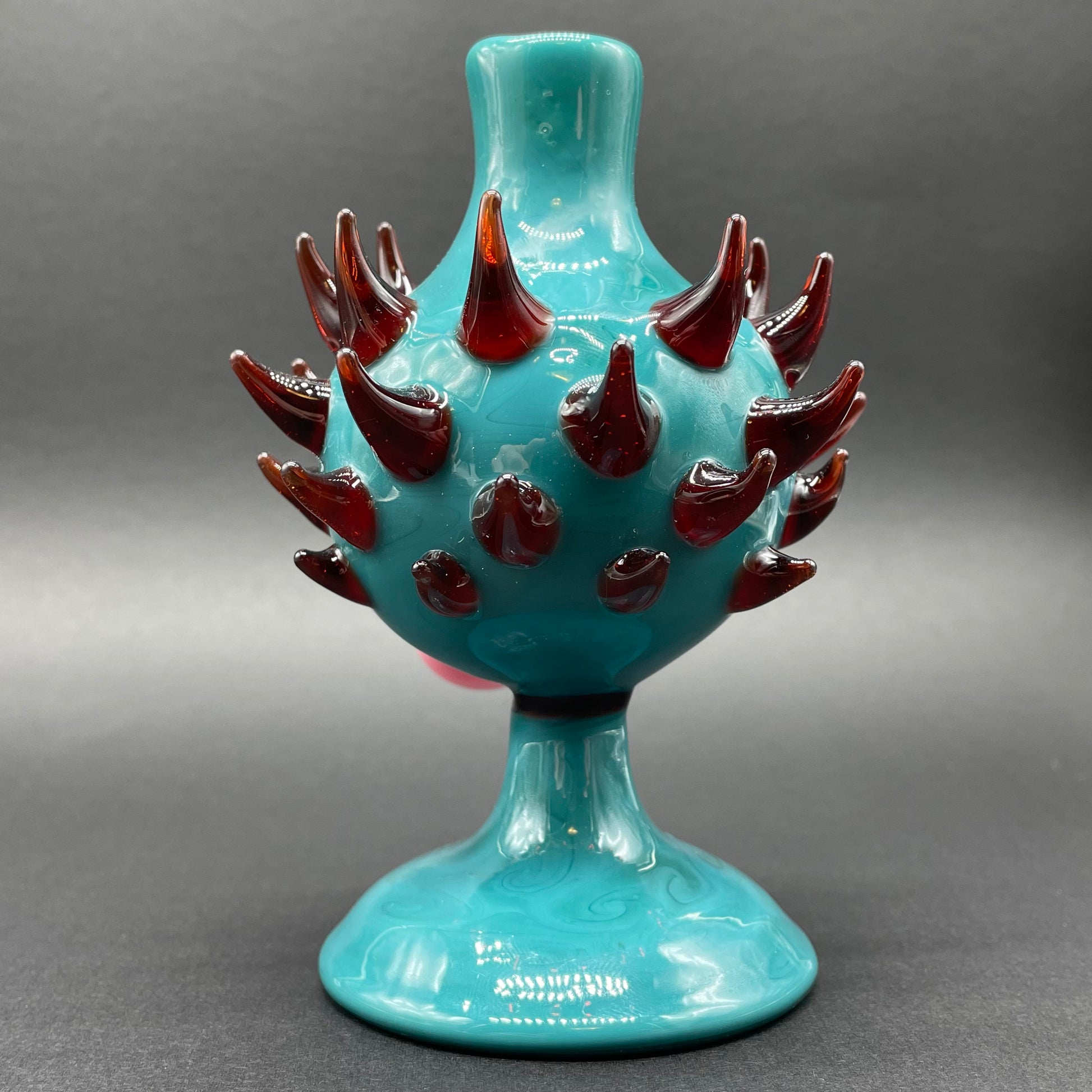 Hand-blown Tongue downdraft incense burner - Leviathan Glass original