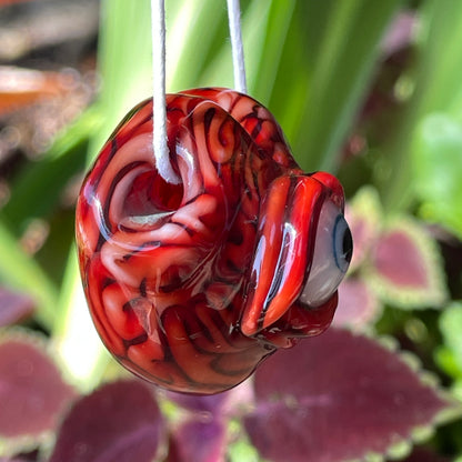 Leviathan Glass Cyclops brain pendant - hand-blown art