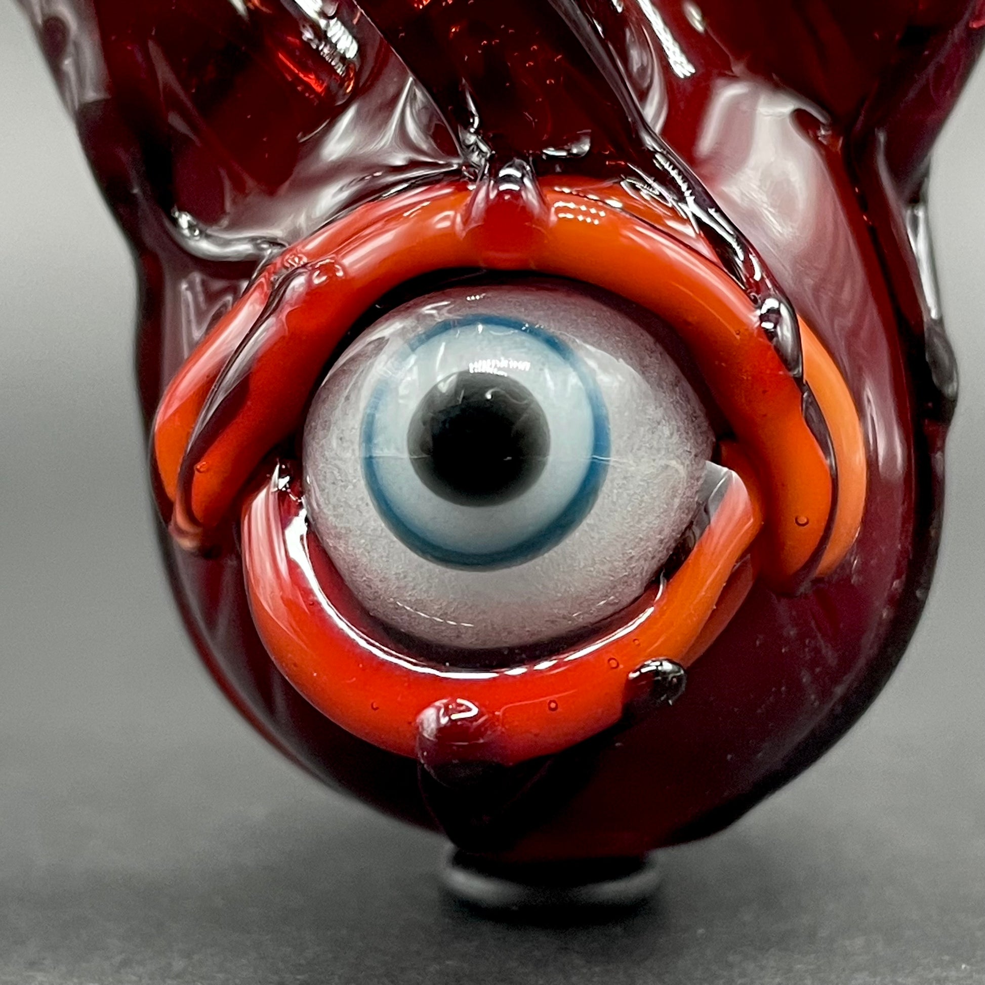 Hand-blown Anatomical glass heart cork jar pendant - Leviathan Glass original