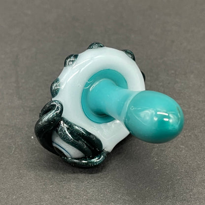 Hand-blown Cyclops mushroom pendant - Leviathan Glass original