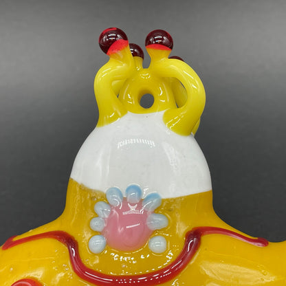 Leviathan Glass glass yellow submarine ornament - hand-blown art
