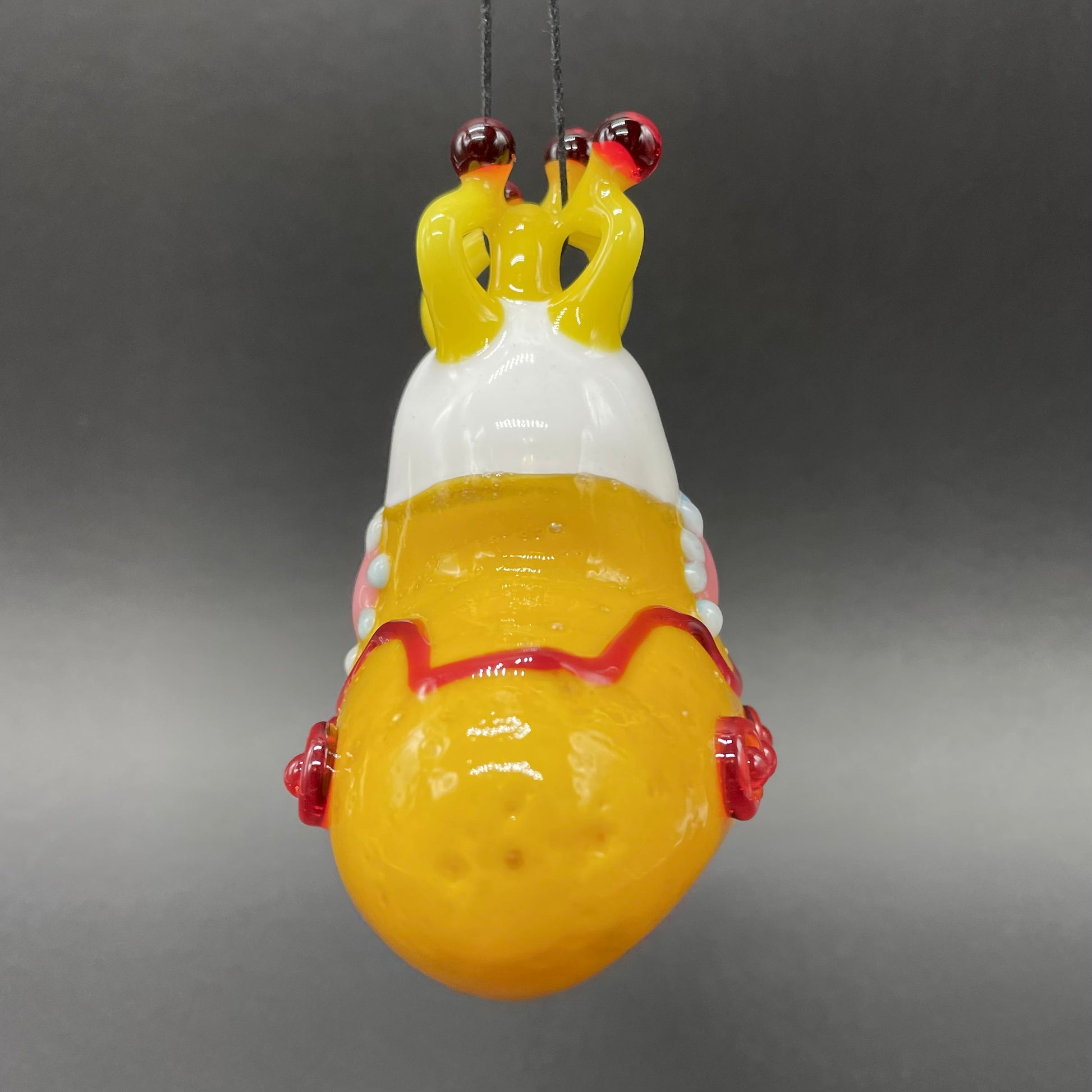 Premium glass yellow submarine ornament - collectible glass art