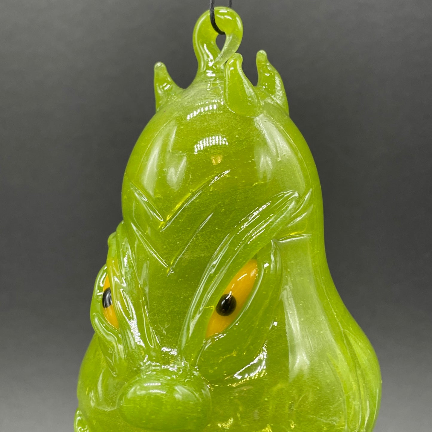 The Grinch glass art - premium handcrafted piece