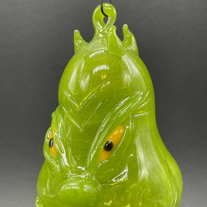The Grinch glass art - premium handcrafted piece