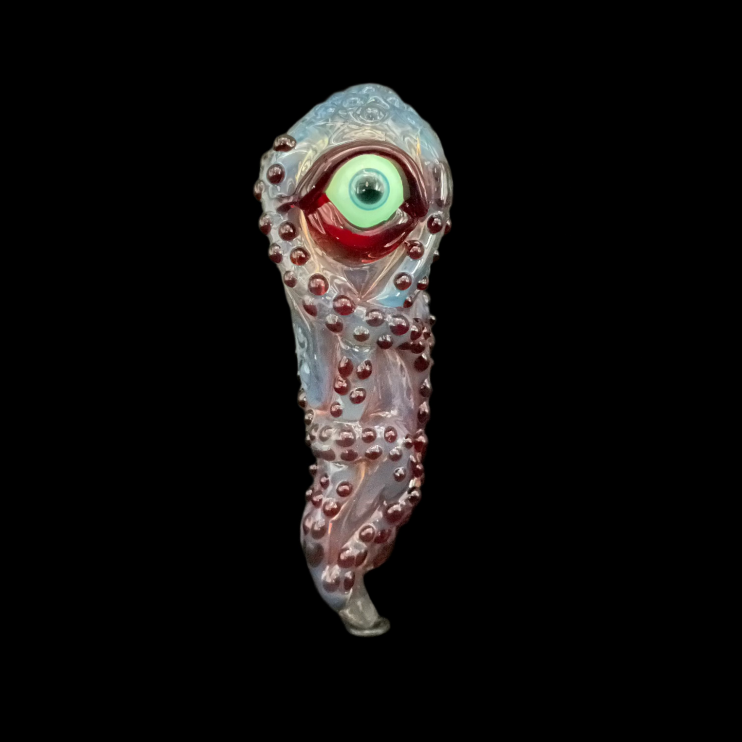 Artisan glass Antarctic Nightmare Slug - detailed craftsmanship