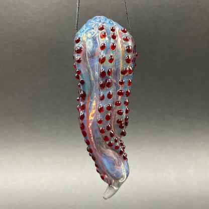 Hand-blown Antarctic Nightmare Slug - Leviathan Glass original