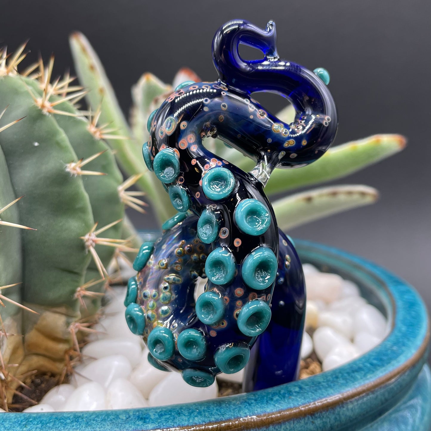 tentacle plant decoration craftsmanship - artisan glass work